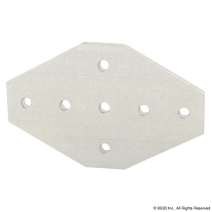 7 Hole Cross Flat Plate - 4335
