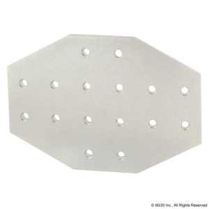 16 Hole Cross Flat Plate - 40-4370